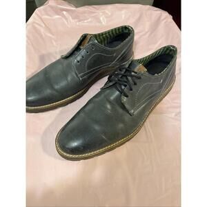 Ben Sherman Mens Mickey Oxfords Size 10 Gray Leather Plain Toe Lug Sole Shoes